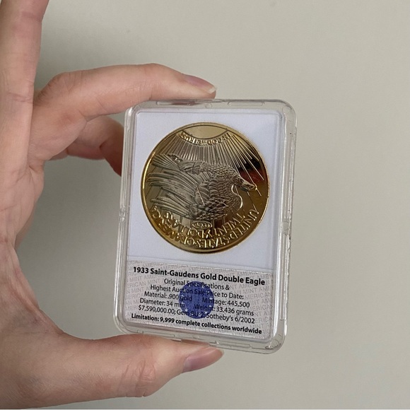 1933 Saint-Gaudens Gold Double Eagle Platinum-Accented Replica Archival Collec - Picture 11 of 16